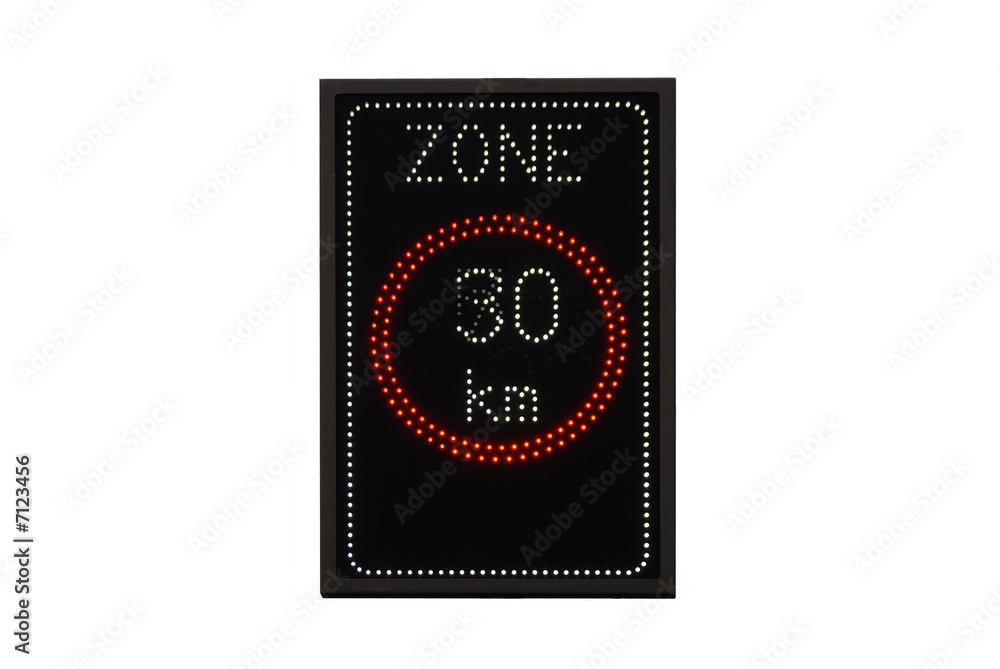 Zone 30 sign