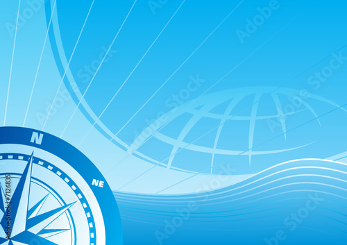 Blue travel background