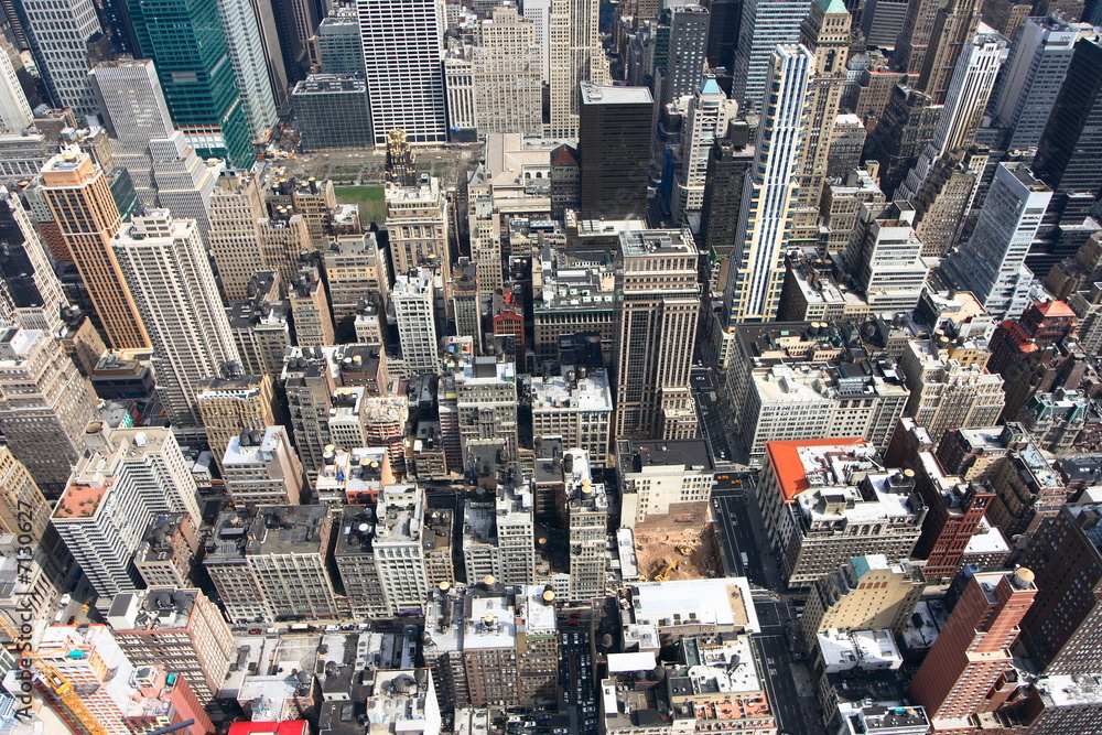 Fototapeta premium Panoramic view of the New York City skyline