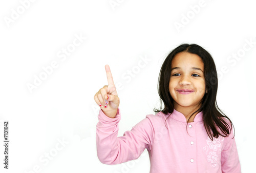 Girl Pointing