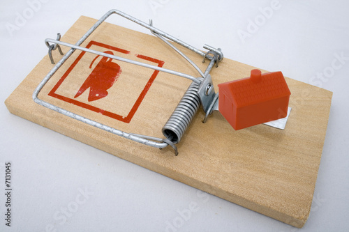House Trap - Monopoly house in a rat trap