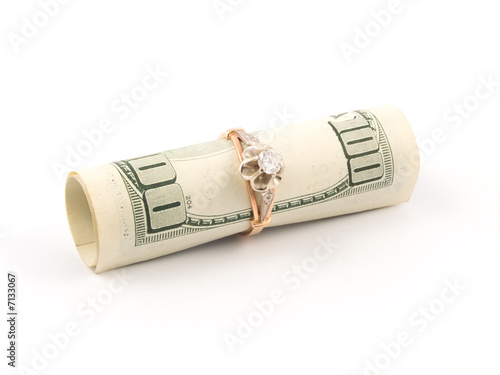 Dollar and golden ring