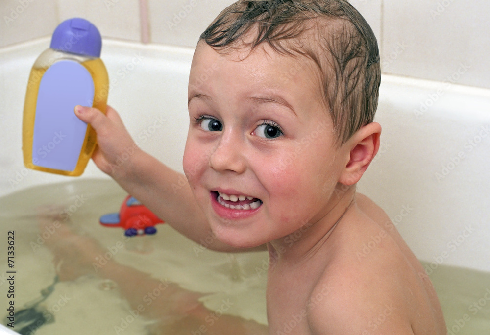 child bathing child bathing