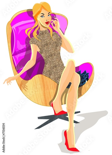 Fashion Doll Sitting