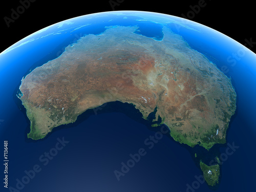 Australia as seen from space