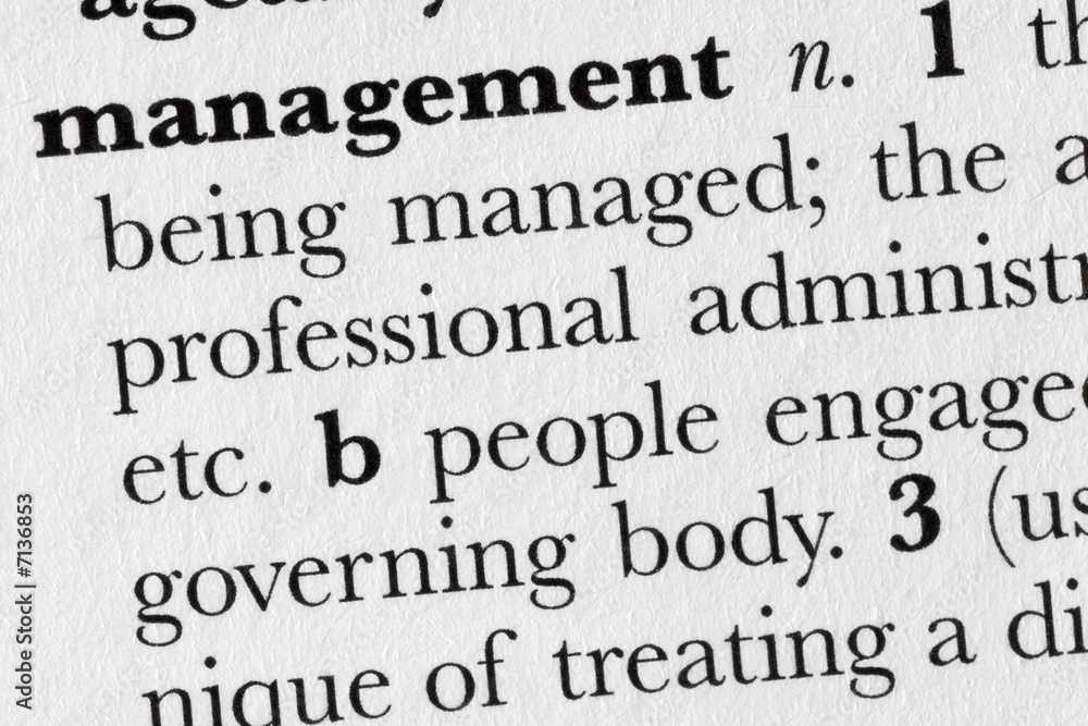 Management word dictionary definition