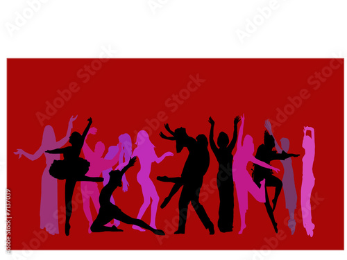 red dancer background