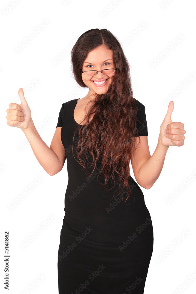 young pretty girl make gesture ok young pretty girl make gesture ok