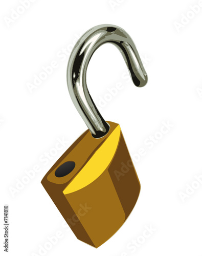 cadenas ouvert - sécurité