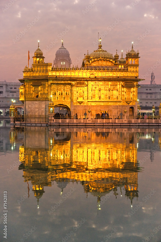 Golden Temple in Amritsar, Punjab, India.