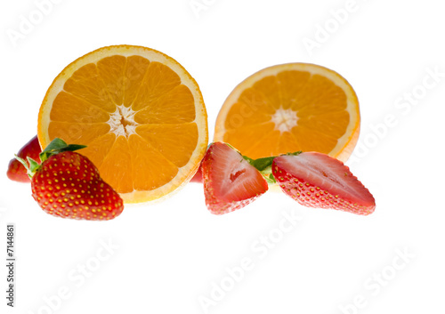 strawberry and orange