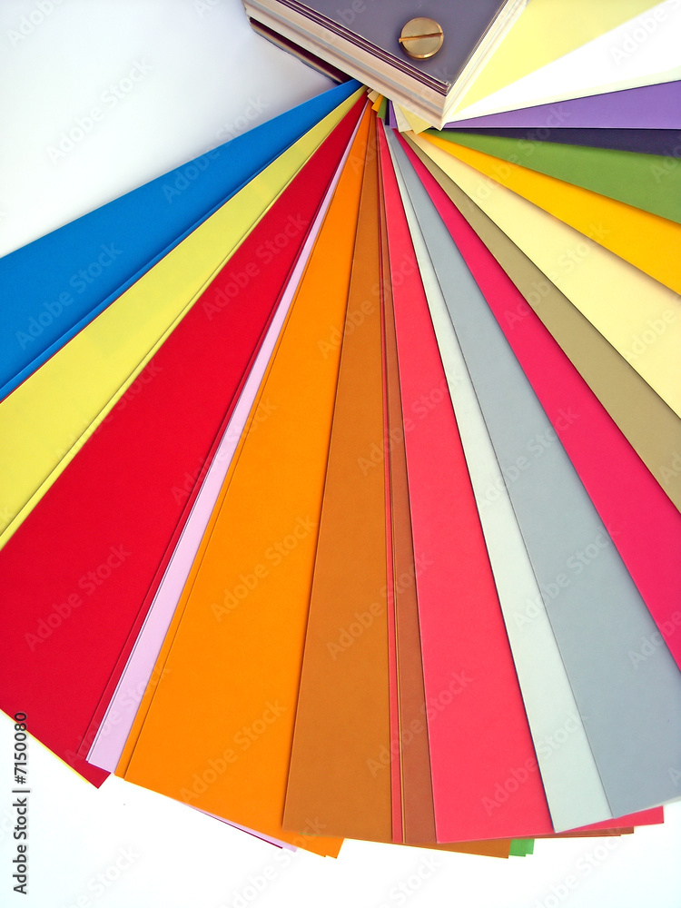 Fototapeta premium Printing paper color chart background