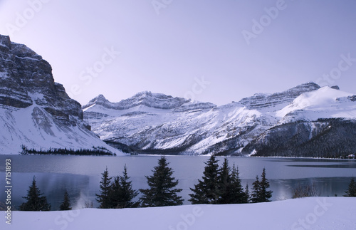 151 Frozen Lake in Jasper Park Alberta © photoblueice
