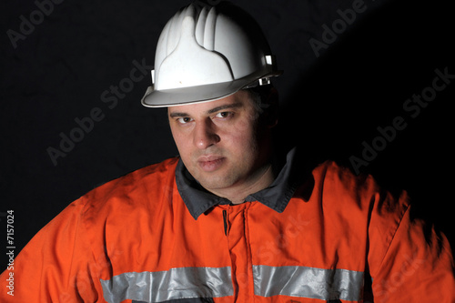 portrait of a mine worker