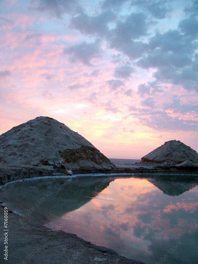 Alba sul lago salato, Tunisia 2