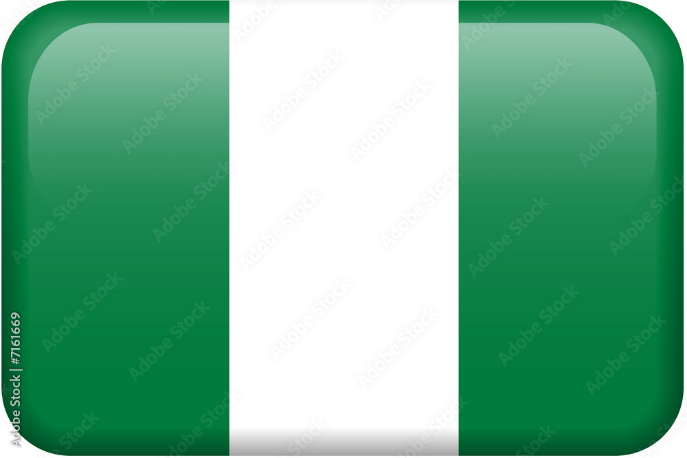 Nigeria Flag Button