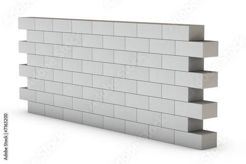 Wall on White