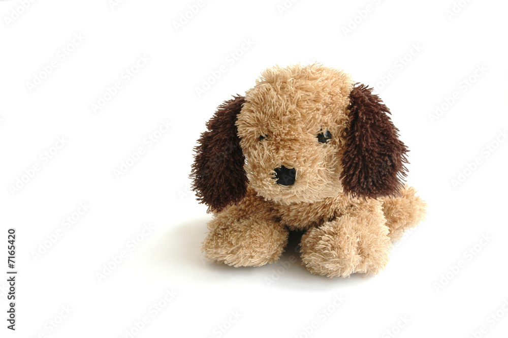 chien en peluche