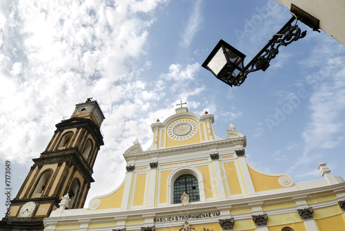 Minori the cathedral di Santa Trofimena lamp photo