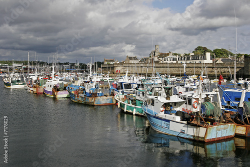 Concarneau, Hafen in der Alstadt, Bretagne