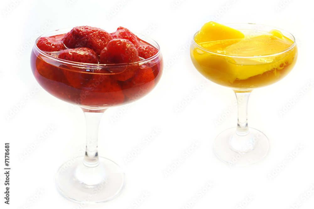 Strawberry and a mango Strawberry and a mango