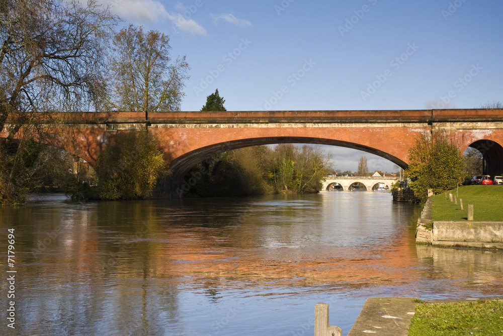 Fototapeta premium The Brunel's railway Bridge, Maidenhead, Berkshire