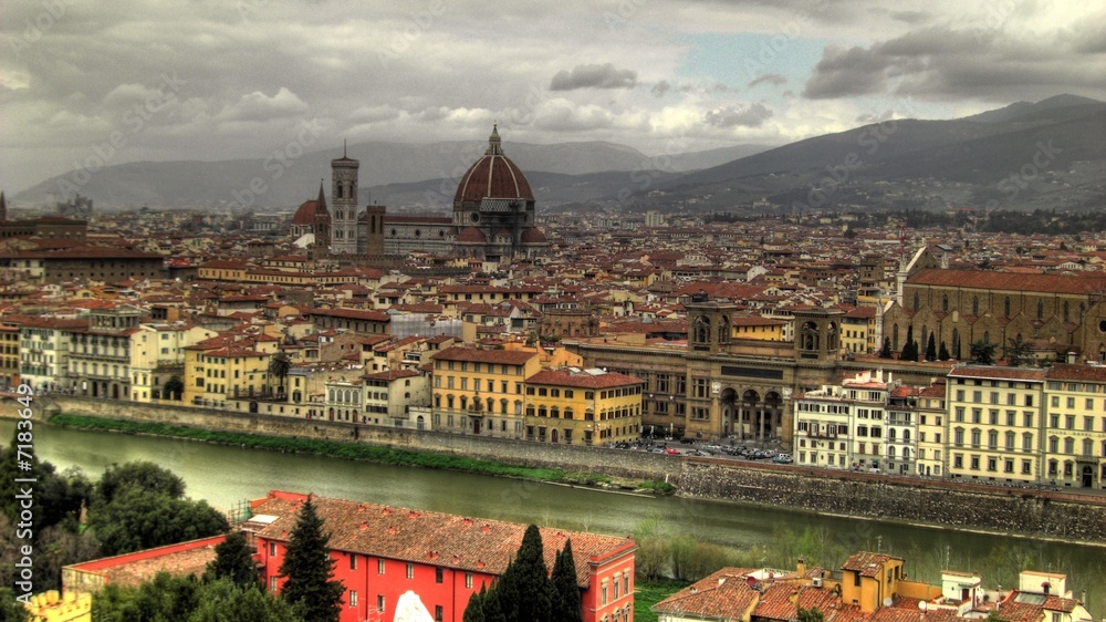Florence (Italy) - Panoramic view from Piazza del Michelangelo