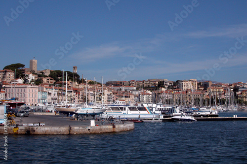 view onto Cannes' port