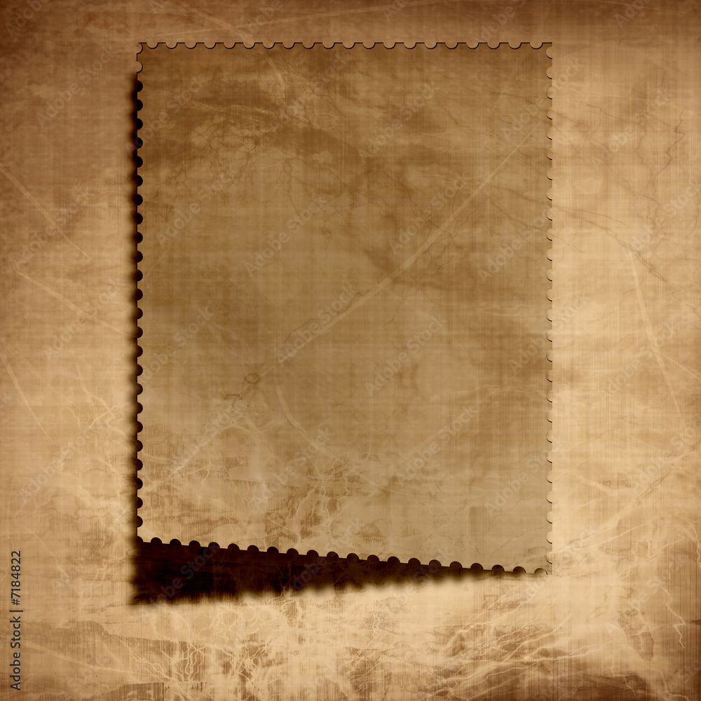 Obraz premium paper postage stamp