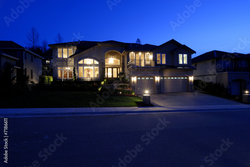 New House at night 