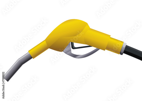 Pompe à essence jaune