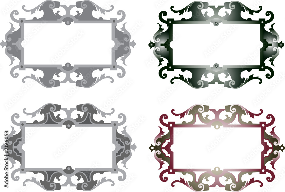 Obraz premium decorative frame vector illustration