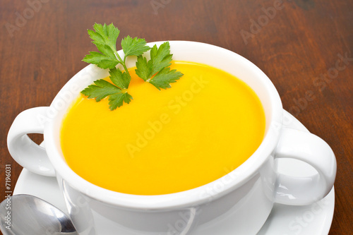 Carrots puree with parsley