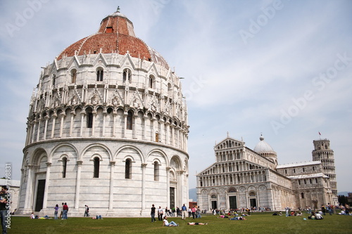 Canvastavla Pisa campo  dei miracoli