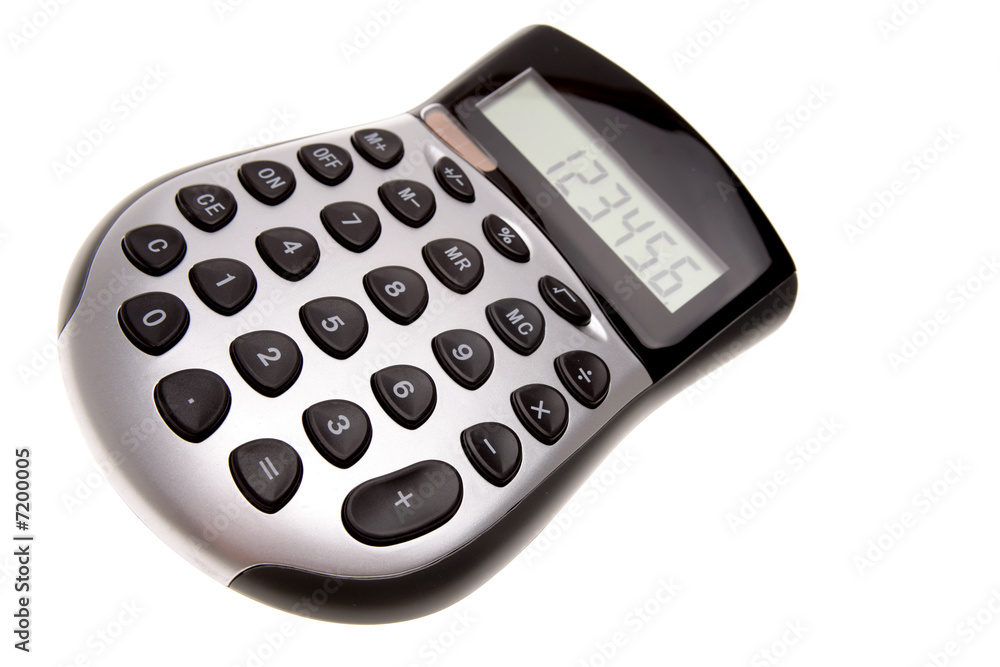Calculator isolated over white background Calculator isolated over white background
