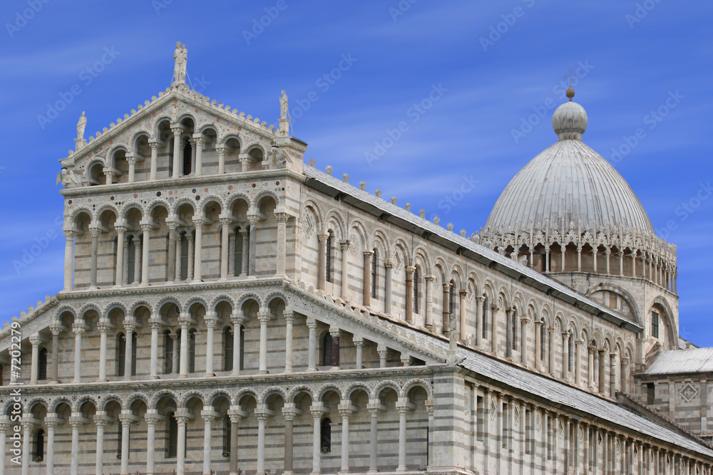 Close view of Pisa, Italy