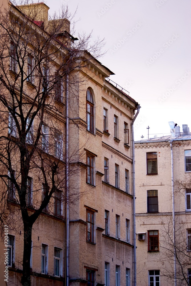 Fototapeta premium Old buildings in Moscow