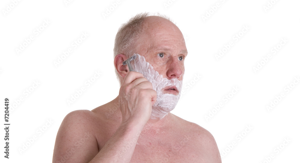 Old Guy Shaving