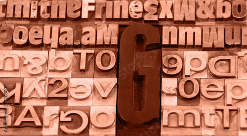 Typographie sepia