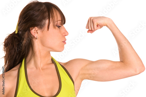 sportswoman muscles