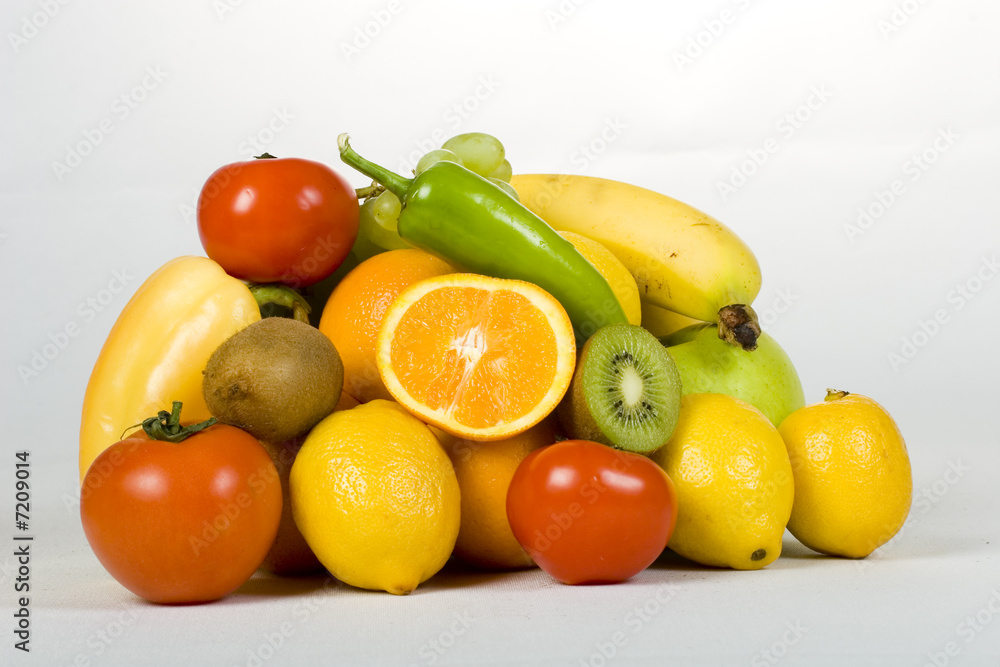 Fresh vegetables and fruits