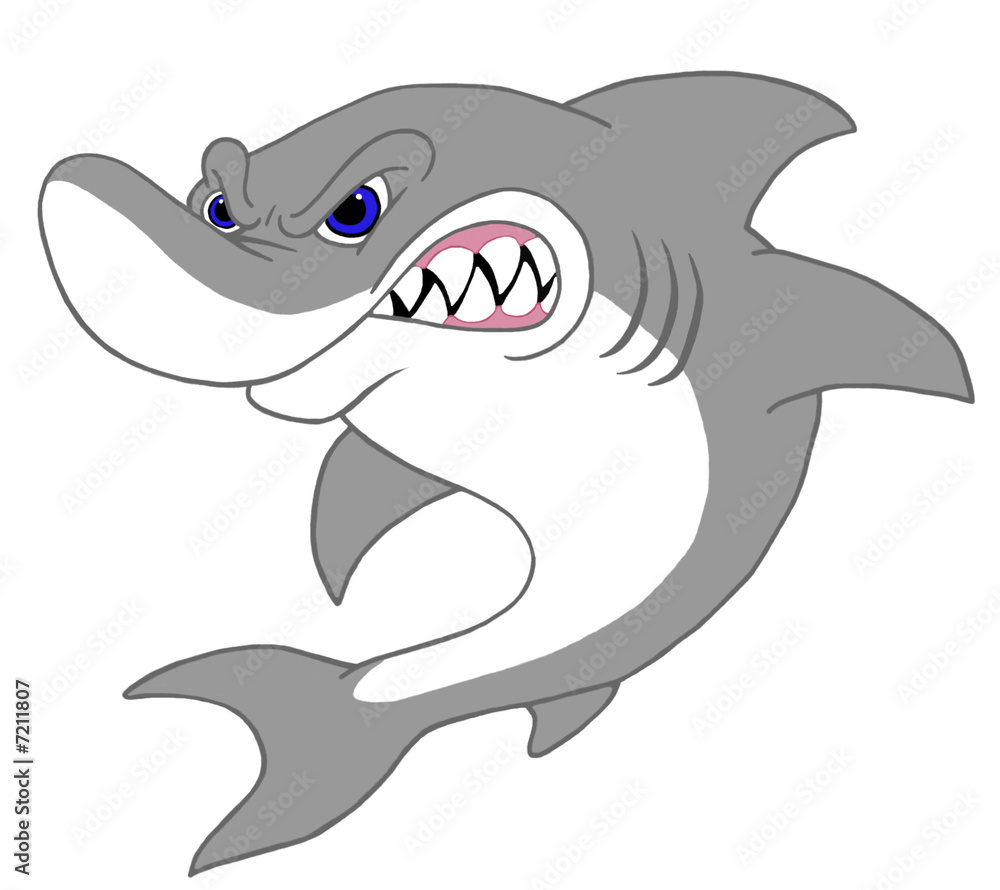 Naklejka premium Great White Shark