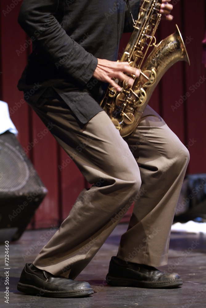 Naklejka premium Jazz music