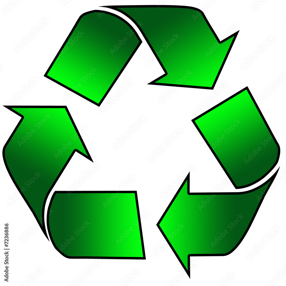 Obraz premium recycling sign