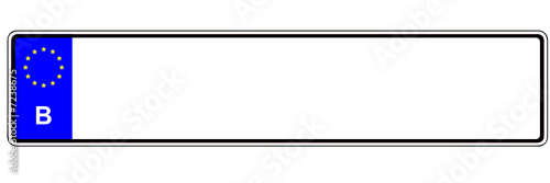 Autokennzeichen - Belgien