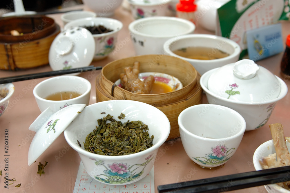 Typical dim sum meal Typical dim sum meal