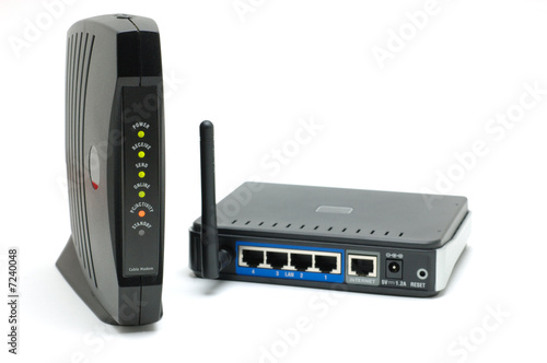 Cable modem and router