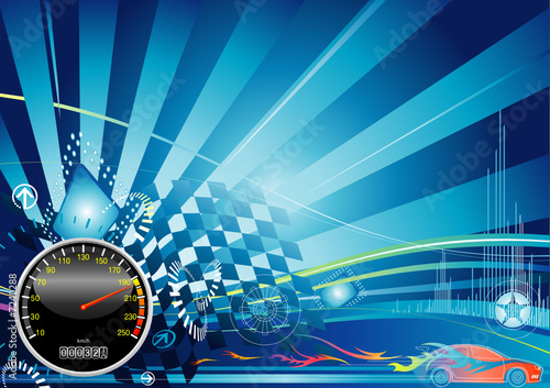 car racing concept design, vector illustration with layer