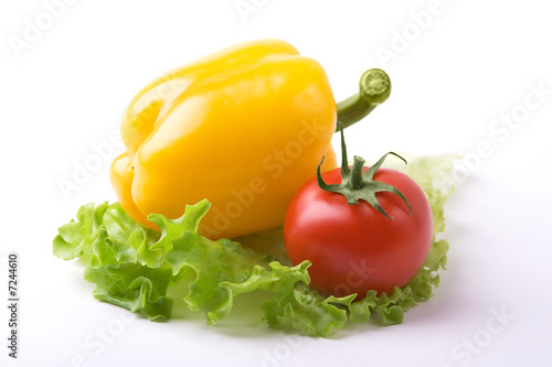Canvas Print tomato and paprika