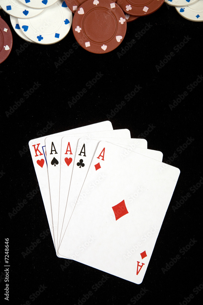 Obraz premium Quads at poker